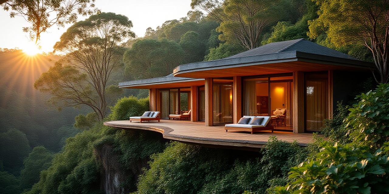 Sustainable eco-lodge accommodation in Queensland rainforest